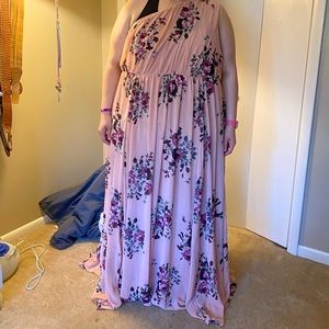 Long one strap formal dress